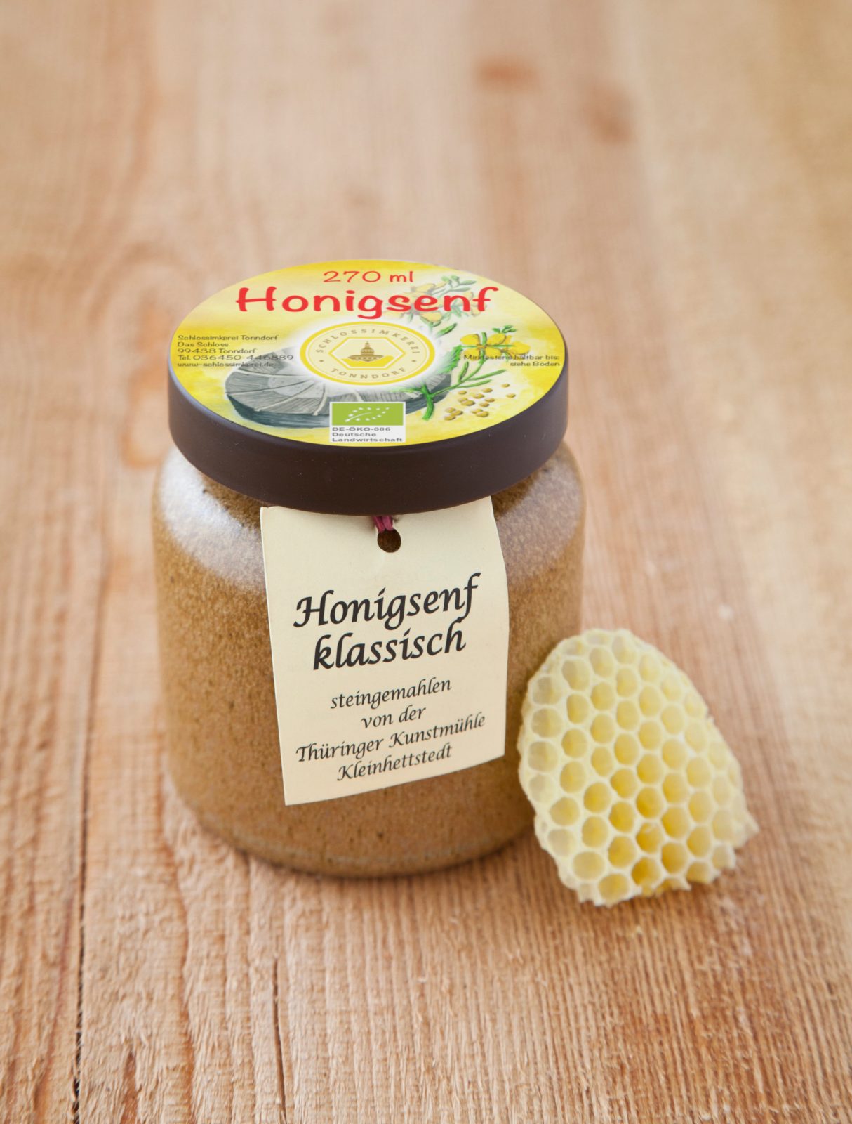 Biohonigsenf klassisch mit Frühjahrsblütenhonig